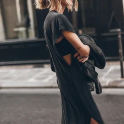 The Dark Long Batwing Dress -Mikuta Store mikuta dark long batwing dress 9369 scaled