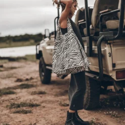 The Zebra Large Canvas Bag