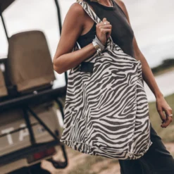 The Zebra Large Canvas Bag -Mikuta Store mikuta dark long standard tank dress black laced leather boots the zebra large canvas bag 4631 scaled