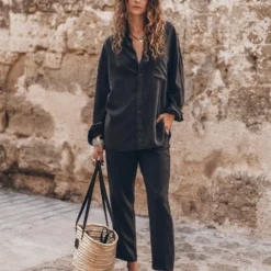 The Dark Chill Pants -Mikuta Store mikuta dark loose lyocell shirt dark chill pants black studded leather sandals model aina 2992 f7d6729e 86a9 4ab0 a2bb 3429253157e3 scaled