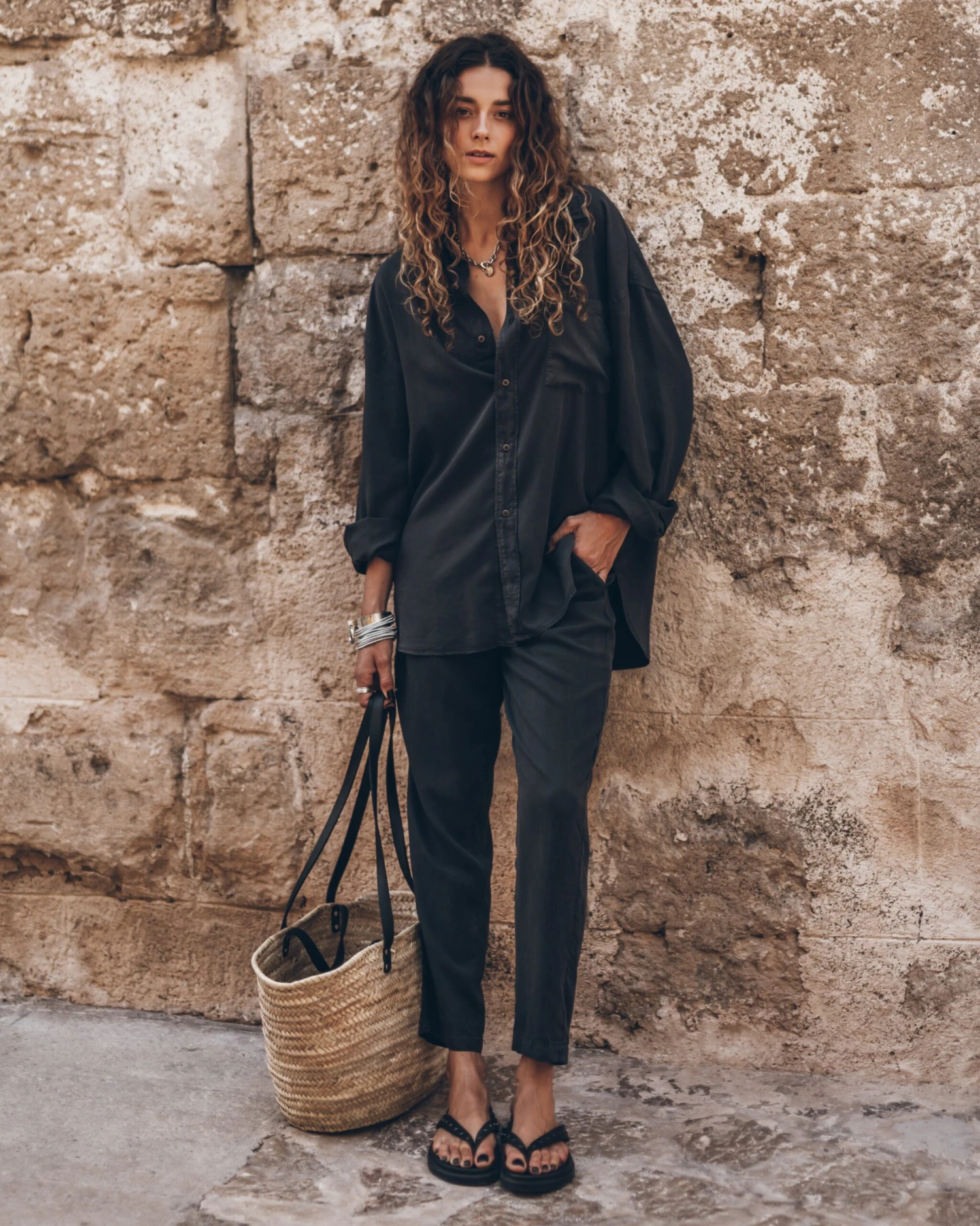 The Dark Loose Lyocell Shirt 9 The Dark Loose Lyocell Shirt - Image 7