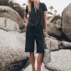 The Dark Regular Cotton T-Shirt 9 The Dark Regular Cotton T-Shirt -Mikuta Store mikuta dark regular cotton t shirt black bermuda denim shorts zebra leather sandals johanna r ss25 4957 2 scaled