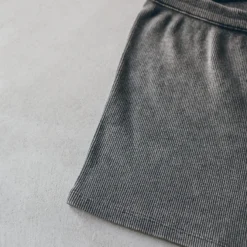 The Dark Ribbed Shorts -Mikuta Store mikuta dark ribbed shorts 3403 scaled