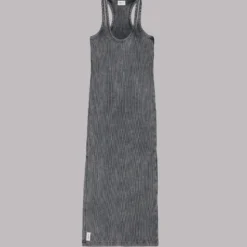 The Dark Ribbed Tank Dress -Mikuta Store mikuta dark ribbed tank dress 6244 scaled
