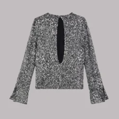 The Dark Sequin Blouse 13 The Dark Sequin Blouse -Mikuta Store mikuta dark sequin blouse 155
