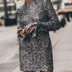 The Dark Sequin Dress -Mikuta Store mikuta dark sequin dress 8809 scaled