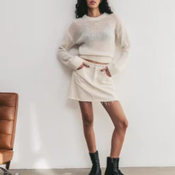 The Ecru Fine Knitted Sweater 17 The Ecru Fine Knitted Sweater -Mikuta Store mikuta ecru fine knitted sweater white denim skirt black laced leather boots aya f SS25 3508 scaled