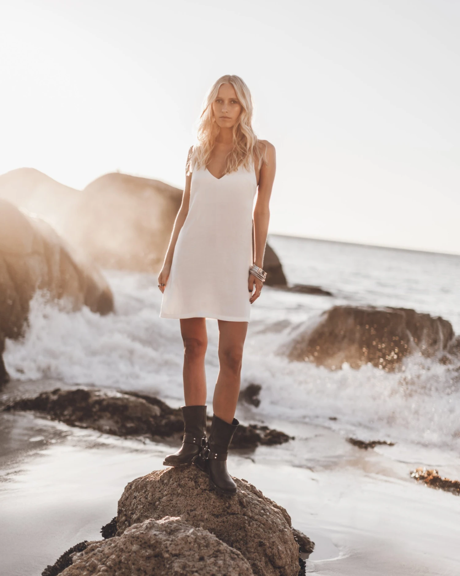 The Ecru Short Lyocell Slip Dress 5 The Ecru Short Lyocell Slip Dress - Image 3