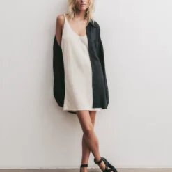 The Black Strappy Leather Sandals -Mikuta Store mikuta ecru thin knit dress the black flowy shirt dress black strappy leather sandals marie c SS25 1808 1 scaled