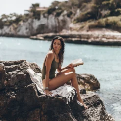 The Green Swimsuit -Mikuta Store mikuta green swimsuit model aina 2434 scaled