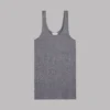 The Grey Soft Tank Top -Mikuta Store mikuta grey soft tank top 0461