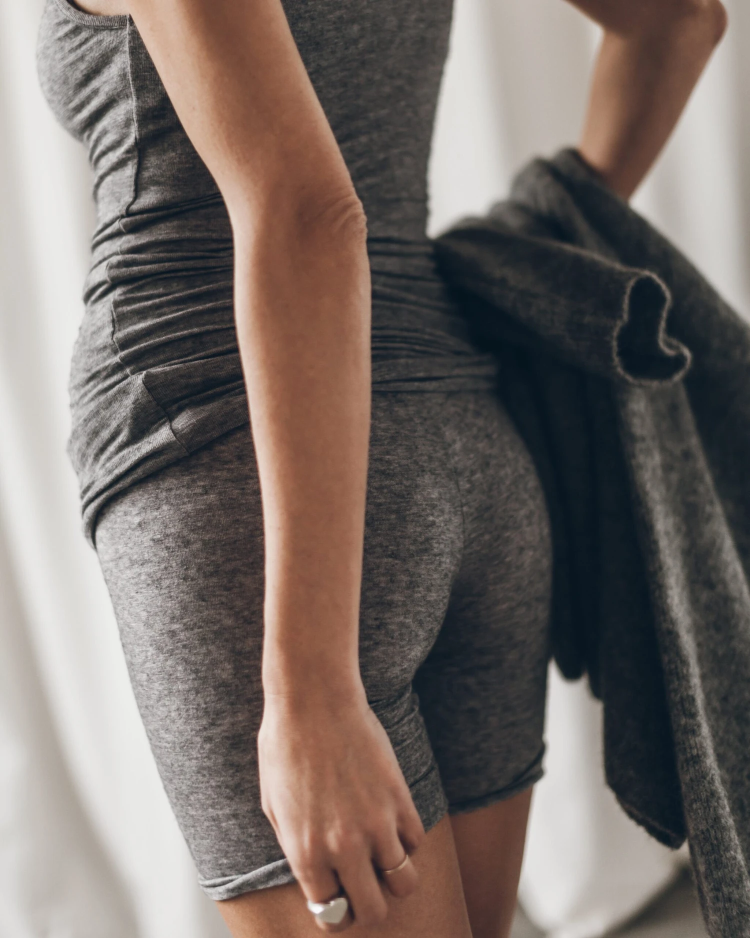 The Grey Soft Biker Shorts 5 The Grey Soft Biker Shorts - Image 3