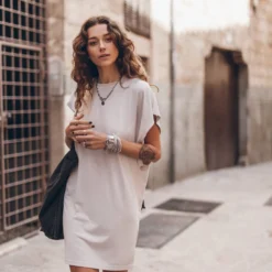 The Light Short Batwing Dress -Mikuta Store mikuta light batwing dress model aina 0081 scaled