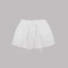 The White Linen Shorts 2 The White Linen Shorts -Mikuta Store mikuta light linen shorts 8938 scaled