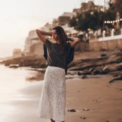 The Light Long Sequin Skirt 16 The Light Long Sequin Skirt -Mikuta Store mikuta light long sequin skirt dark faded batwing t shirt model aina 9837 scaled