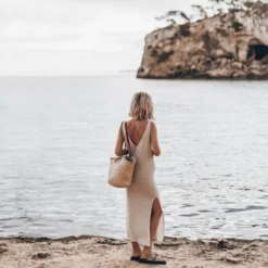 The Light Thin Long Knit Dress 9 The Light Thin Long Knit Dress -Mikuta Store mikuta light thin long knit dress beige suede buckle sandals 8100 scaled