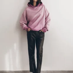The Pink Cropped Base Hoodie