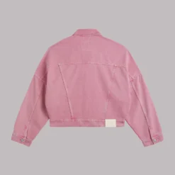 The Pink Cropped Denim Jacket 22 The Pink Cropped Denim Jacket -Mikuta Store mikuta pink cropped denim jacket 4