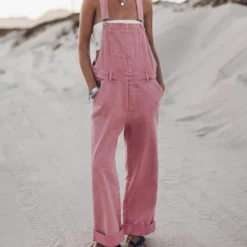 The Pink Dungarees 12 The Pink Dungarees -Mikuta Store mikuta pink dungarees off white ribbed tube top black studded leather sandals 3196 scaled