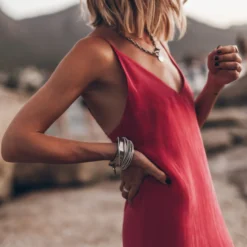 The Pink Long Cupro Slip Dress -Mikuta Store mikuta pink long cupro slip dress 2523 02035523 4da8 4b12 bc42 222cf6fefb54 scaled