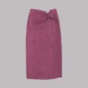 The Pink Long Linen Knot Skirt -Mikuta Store mikuta pink long linen knot skirt 8344 scaled