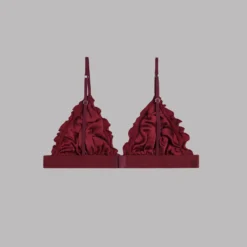 The Red Silk Bralette -Mikuta Store mikuta red silk bralette 7535 back 5 scaled