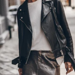 The Silver Coated Leather Skirt 9 The Silver Coated Leather Skirt -Mikuta Store mikuta silver coated leather skirt off white vintage unisex t shirt leather jacket 2070 scaled
