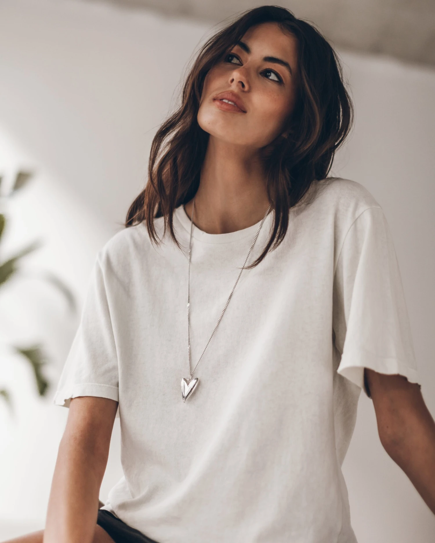 The Silver Long Heart Necklace 6 The Silver Long Heart Necklace - Image 5