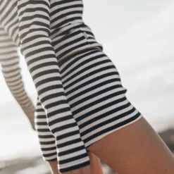 The Striped Ribbed Shorts