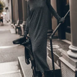 The Striped Sparkly Longsleeve Dress