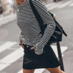 The Striped Thin Linen Longsleeve -Mikuta Store mikuta striped thin linen longsleeve 2700 scaled