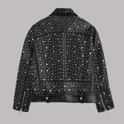 The Studded Leather Jacket -Mikuta Store mikuta studded leather jacket 120