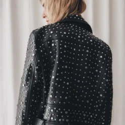 The Studded Leather Jacket -Mikuta Store mikuta studded leather jacket marie c SS25 0891 scaled
