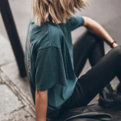 The Teal Tour Relaxed T-Shirt -Mikuta Store mikuta teal tour relaxed t shirt 6428 scaled