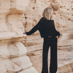 The Black Crochet Sweater -Mikuta Store mikuta the black crochet sweater the black crochet pants 9894 1 scaled