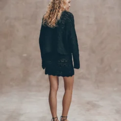 The Black Crochet Skirt 17 The Black Crochet Skirt -Mikuta Store mikuta the black crochet sweater the black crochet skirt the black laced espadrilles liva b SS25 302 scaled