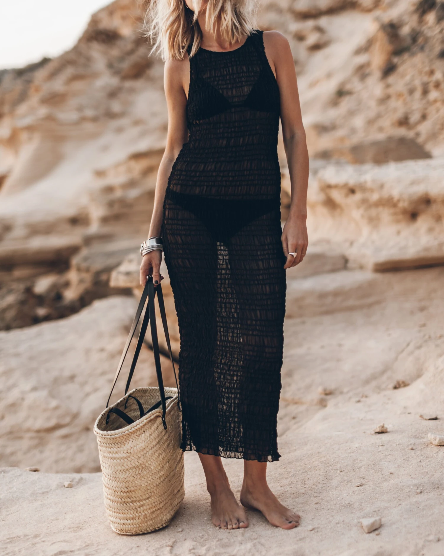 The Black Long Sheer Dress 11 The Black Long Sheer Dress - Image 9