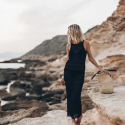 The Black Long Sheer Dress 18 The Black Long Sheer Dress -Mikuta Store mikuta the black long sheer dress the large cesta bag 5654 scaled