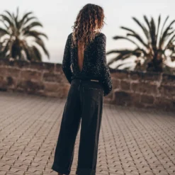 The Black Sequin Blouse 13 The Black Sequin Blouse -Mikuta Store mikuta the black sequin blouse the black baggy jeans aina b SS25 1585 scaled