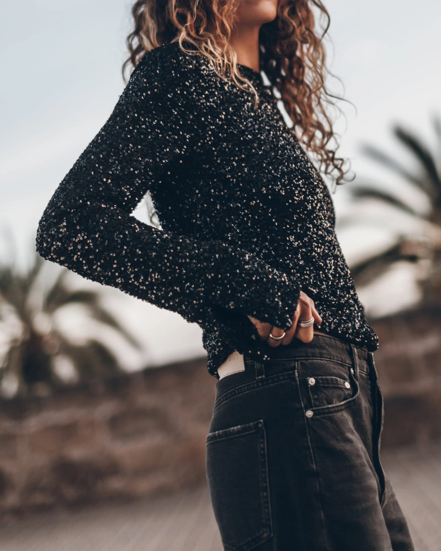 The Black Sequin Blouse 8 The Black Sequin Blouse - Image 6