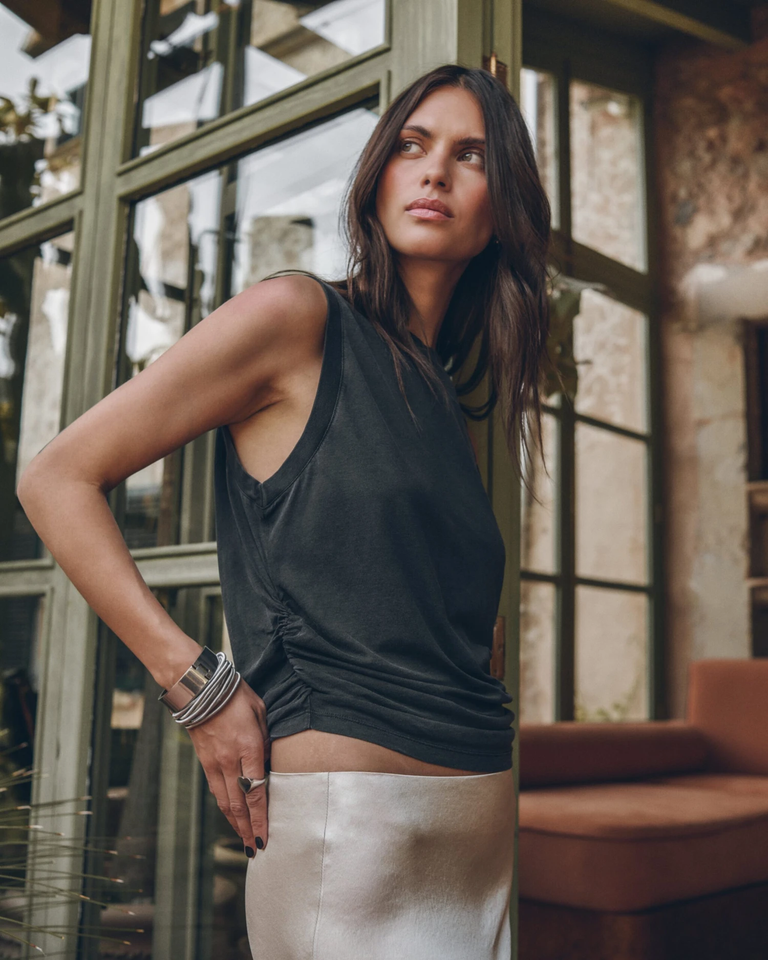 The Dark Draped Tank Top 5 The Dark Draped Tank Top - Image 3