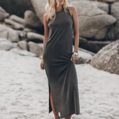 The Dark Faded Long Tank Dress