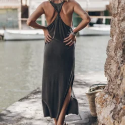 The Dark Faded Twisted Tank Dress