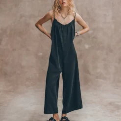 The Dark Flowy Jumpsuit 19 The Dark Flowy Jumpsuit -Mikuta Store mikuta the dark flowy jumpsuit the black leather buckle sandals liva b SS25 2062 scaled