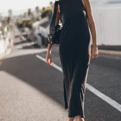 The Dark Long Tank Dress -Mikuta Store mikuta the dark long tank dress the minou bag 3828 scaled