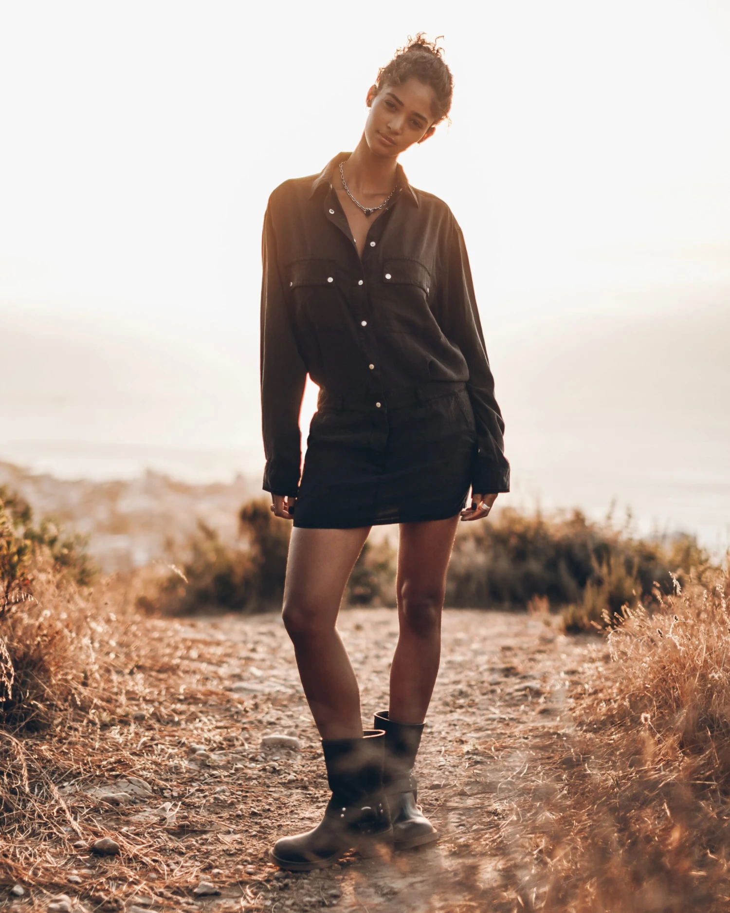 The Dark Pocket Shirt Dress 4 The Dark Pocket Shirt Dress - Image 2