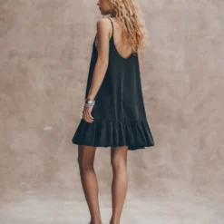 The Dark Ruffle Dress -Mikuta Store mikuta the dark ruffle dress the black studded leather sandals liva b SS25 3325 scaled