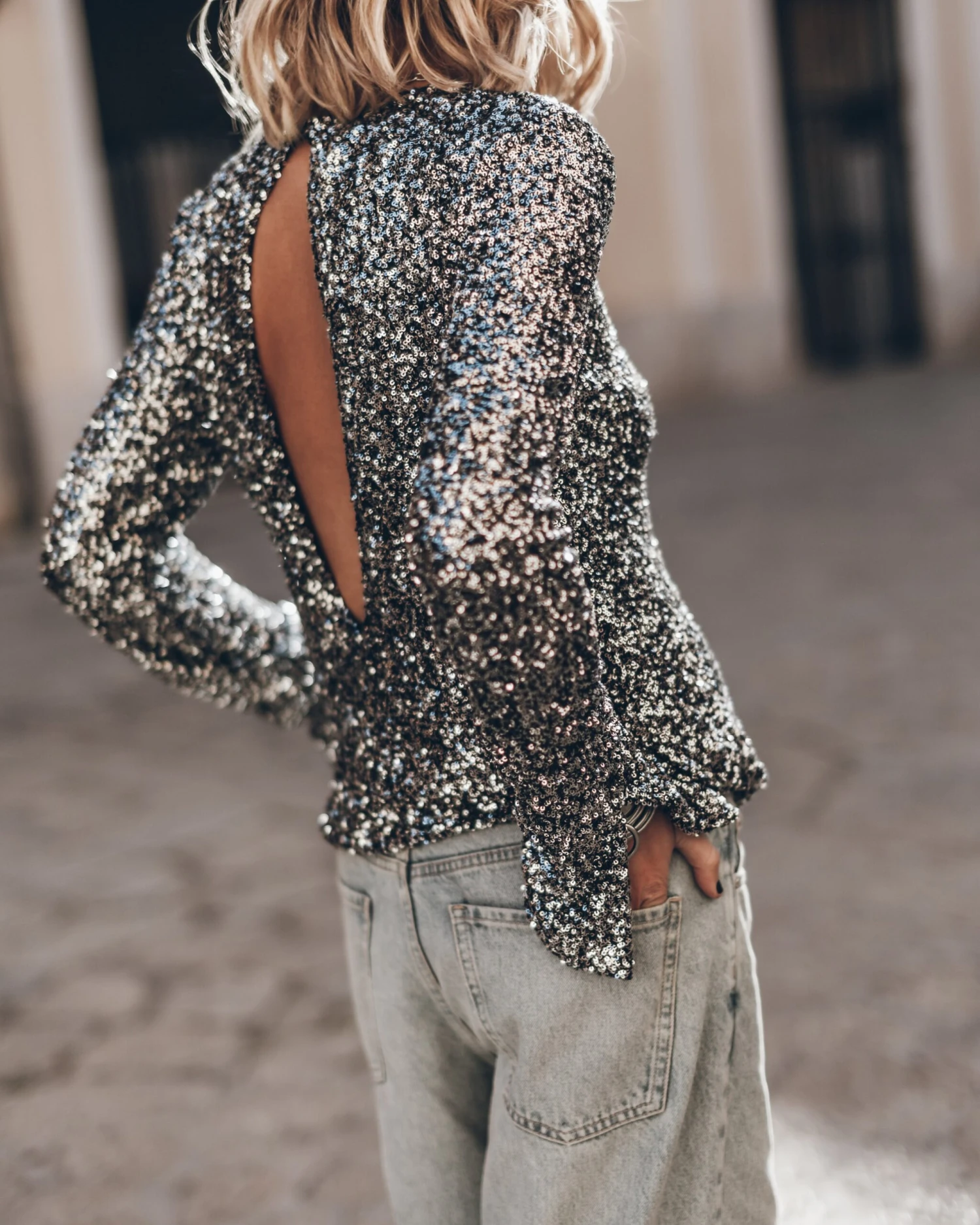 The Dark Sequin Blouse 3 The Dark Sequin Blouse