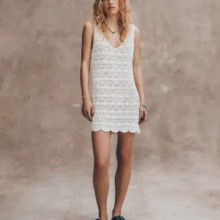 The Ecru Crochet Tank Dress 11 The Ecru Crochet Tank Dress -Mikuta Store mikuta the ecru crochet tank dress the black leather buckle sandals liva b SS25 04 1014 scaled