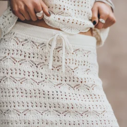 The Ecru Crochet Skirt 16 The Ecru Crochet Skirt -Mikuta Store mikuta the ecru crochet tank top the ecru crochet skirt liva b SS25 06 1827 scaled